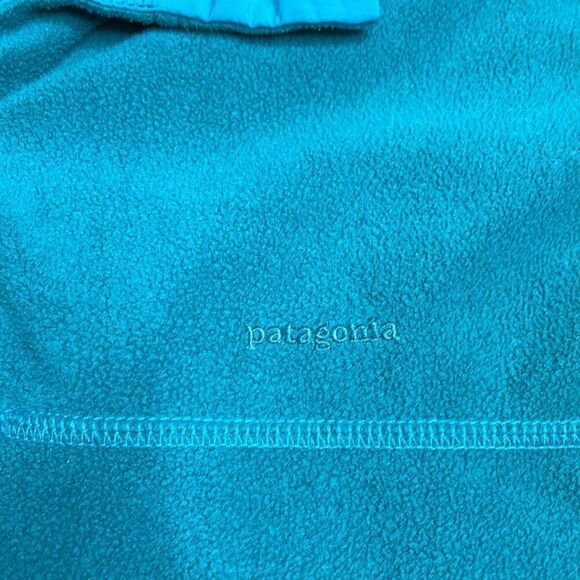 Vintage Patagonia Men’s Synchilla fleece pullover teal Small made in USA - Picture 2 of 7